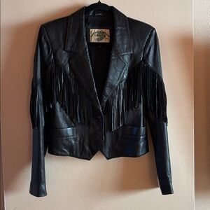 Cotton Wood Creek Leather Fringe Jacket